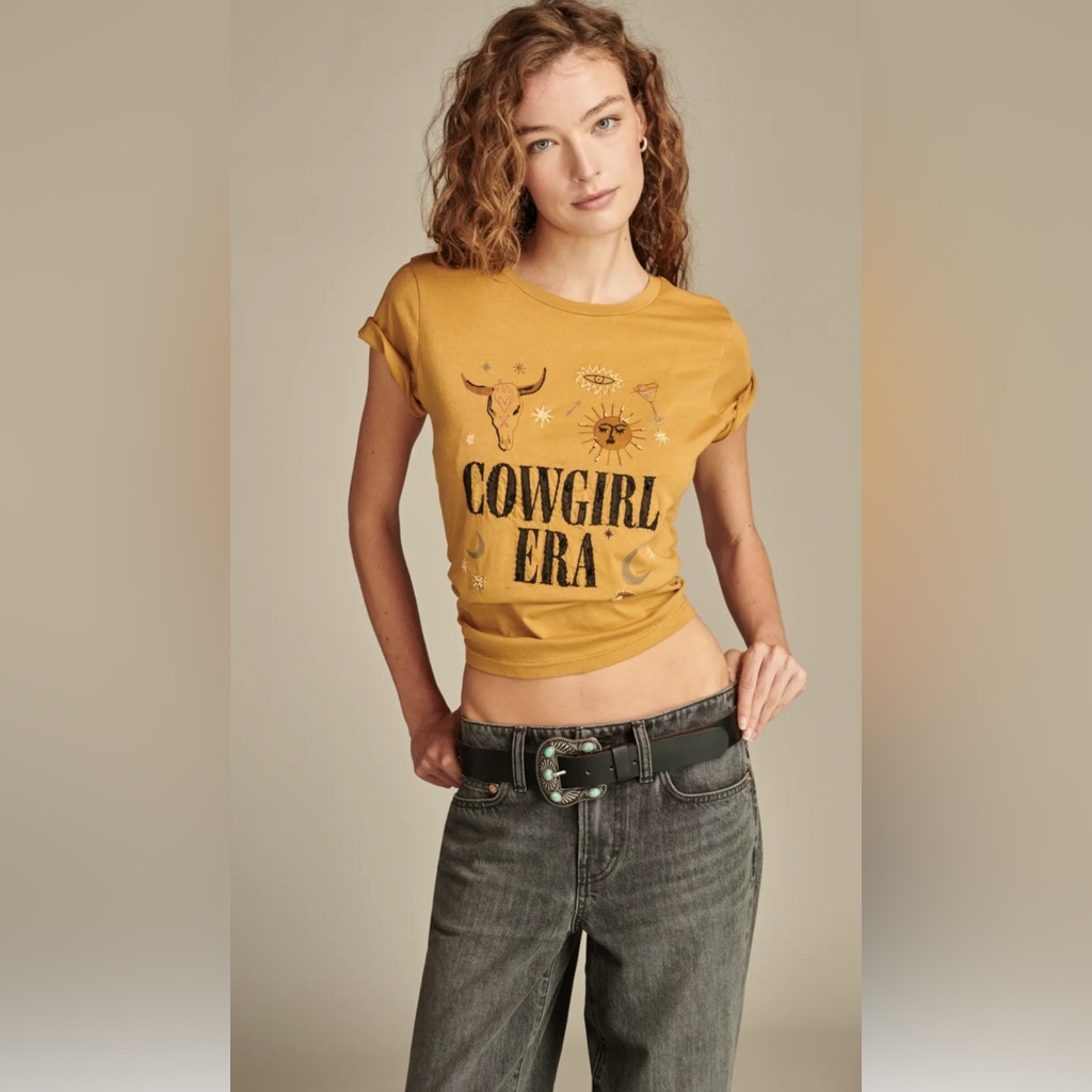 Lucky Brand Cowgirl Era Cotton Tshirt